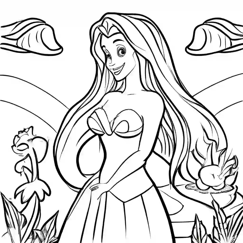 Ariel coloring pages
